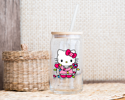 Hello Kitty w/ Christmas Lights UVDTF Decal