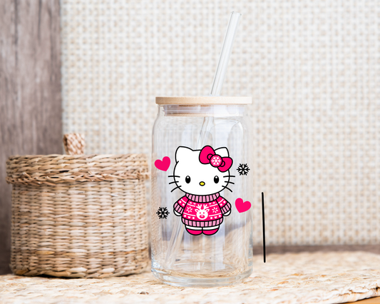 Hello Kitty in Pink Sweat UVDTF Decal