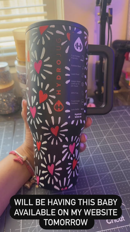 HydroJug Hearts 40oz Traveler - Limited Edition